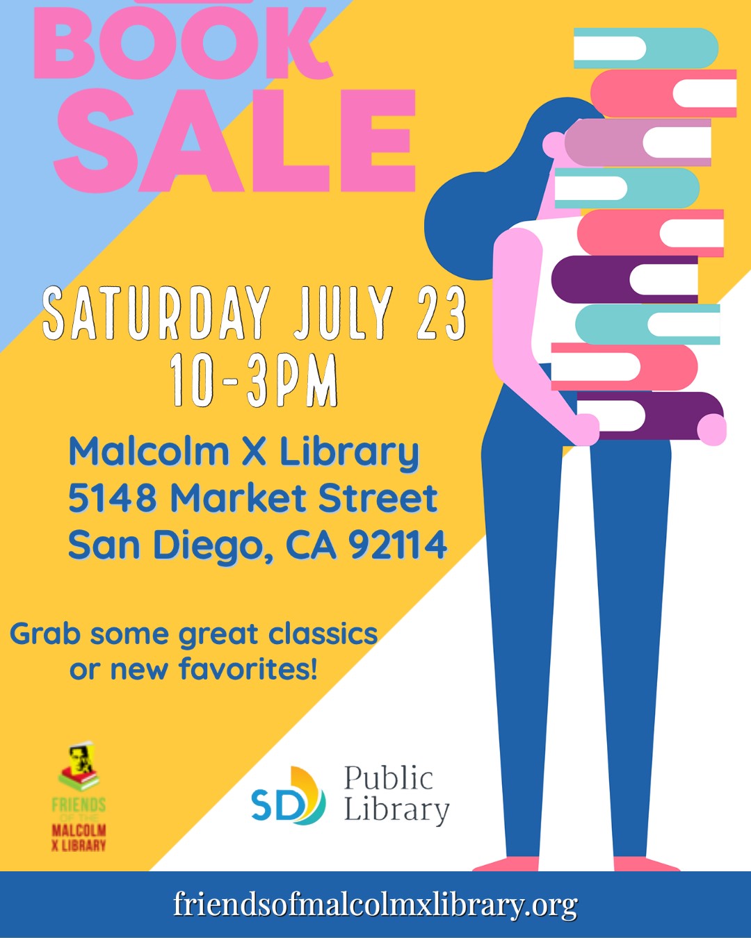 Friends of Malcolm X Library Book Sale San Diego Public Library